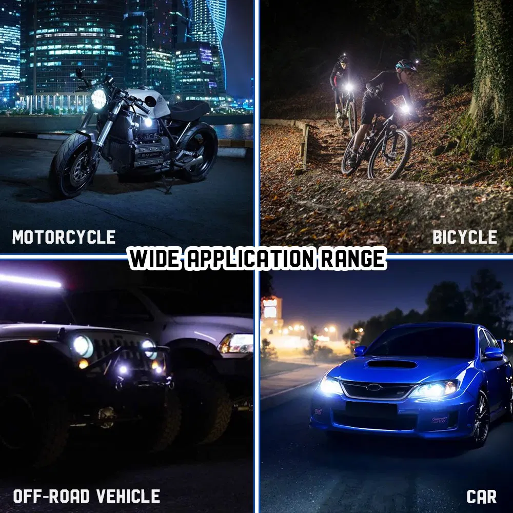 Мини-фара BKR 30W для мотоцикла, 6000/3000K