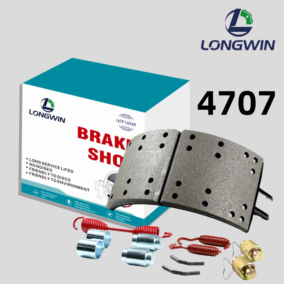 Brake Shoe Kit with E-Coating 4551 4707 4709 4702 4515 Gawr 23K Truck Brake Shoes