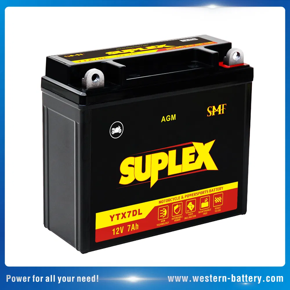 Ytx7dl SLA/AGM/VRLA Mf Moto Battery for Motorcyle/Bicycle/Scooter/ATV/Electric Motor Generator 12V7ah