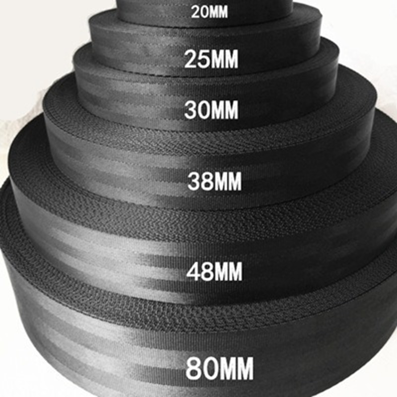 High Tenacity Nylon Ribbon Fabric Polyester Car Safety Seat Belt Webbing Strap