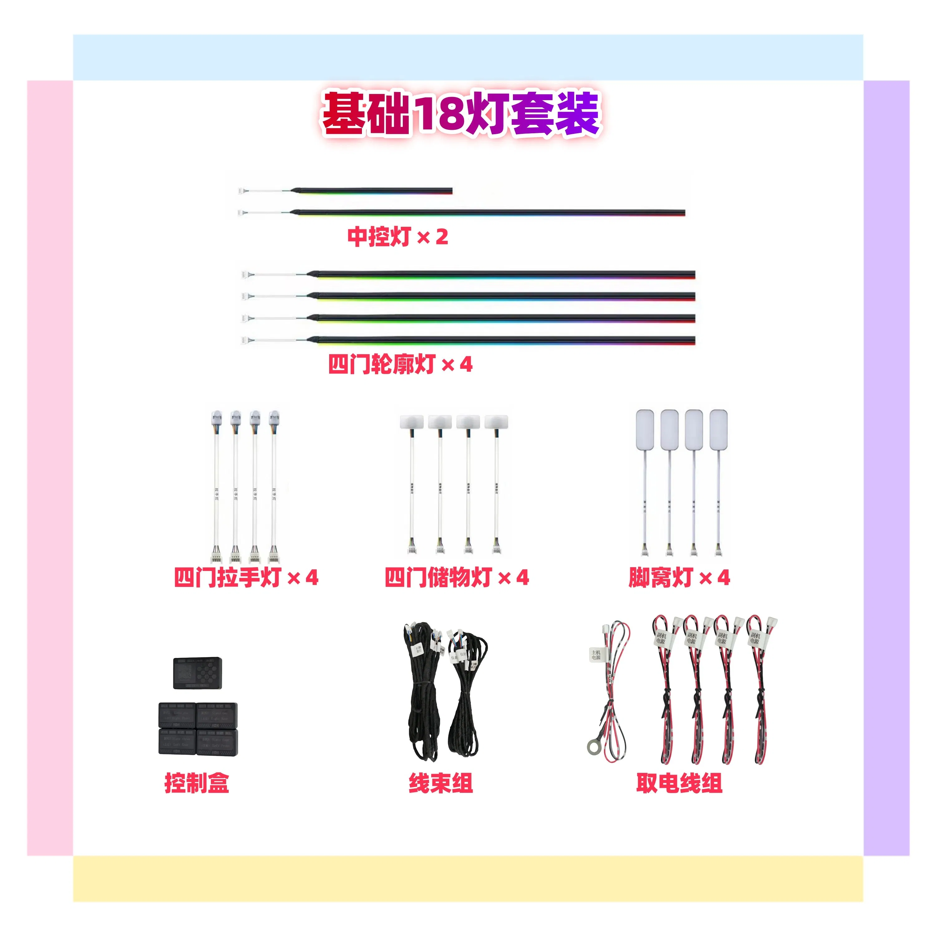 Автомобильная светодиодная подсветка салона Automoled 12V
