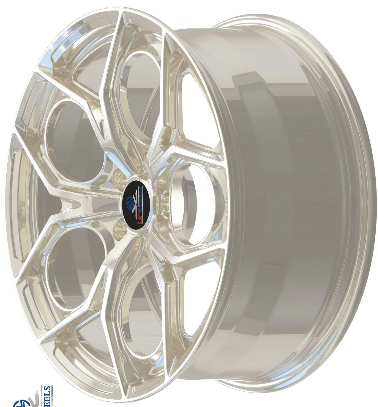 Литые диски LX Champagne Gold для Mercedes-Benz C260