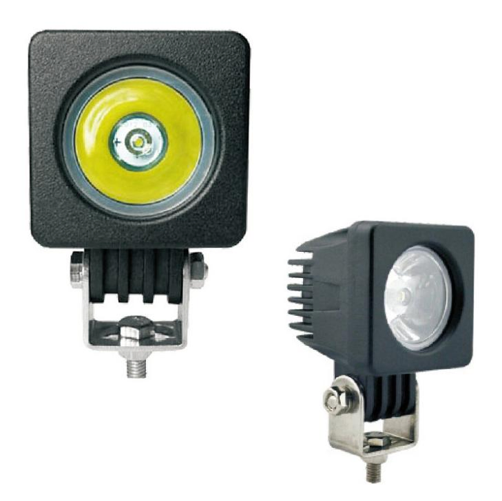 Квадратная LED лампа 10W 12V для внедорожников