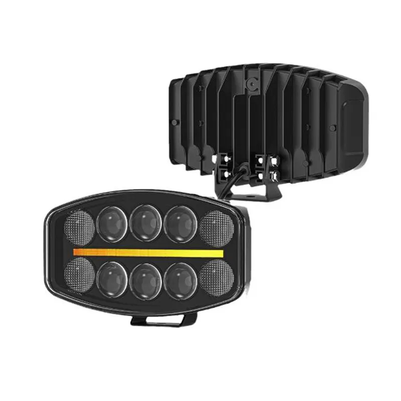 10 Inch 45W off Road 12 LED Work Driving Light Position DRL Spotlights Car Accessories Aluminum 9-80V for Car Truck SUV Atu UTV