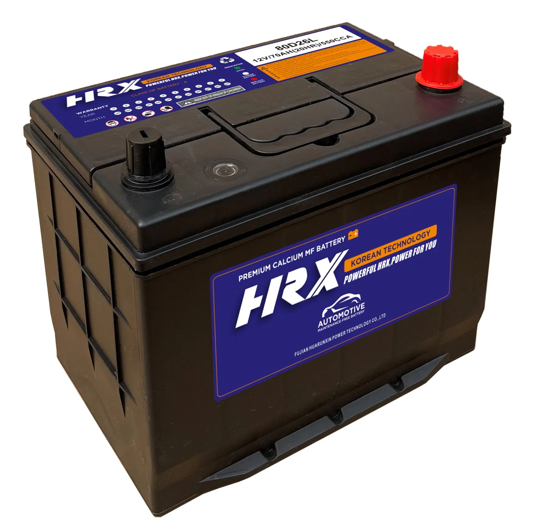 Maitenance Free Autotive Battery 80d26 12V70ah Car Battery