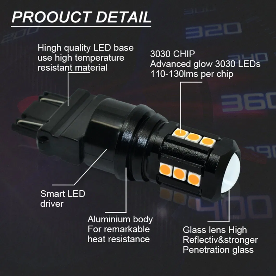 Светодиодные лампы G-View 1156/1157 DRL, янтарный/белый/красный