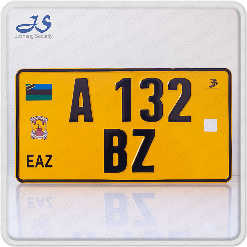Zanzibar Completed Number Plate, Car Plate, Vehicle Plate
