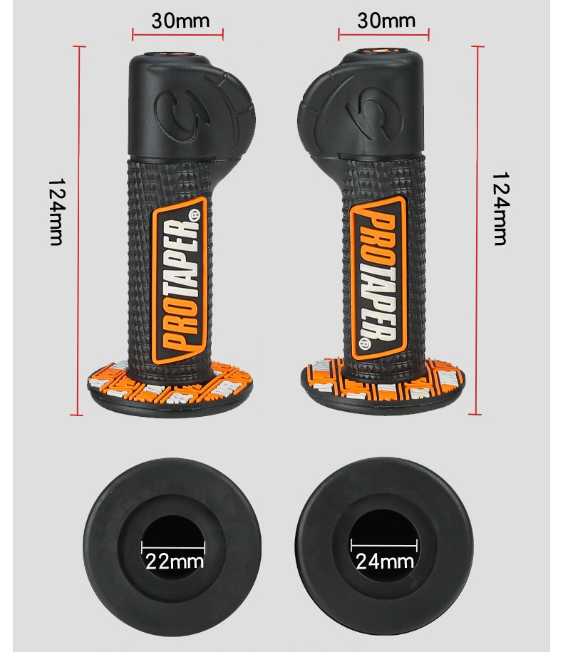 off-Road Motorcycle Handle Grips 3D Large Knob Silicone Grip Covers for Enhanced Anti-Slip & Comfort