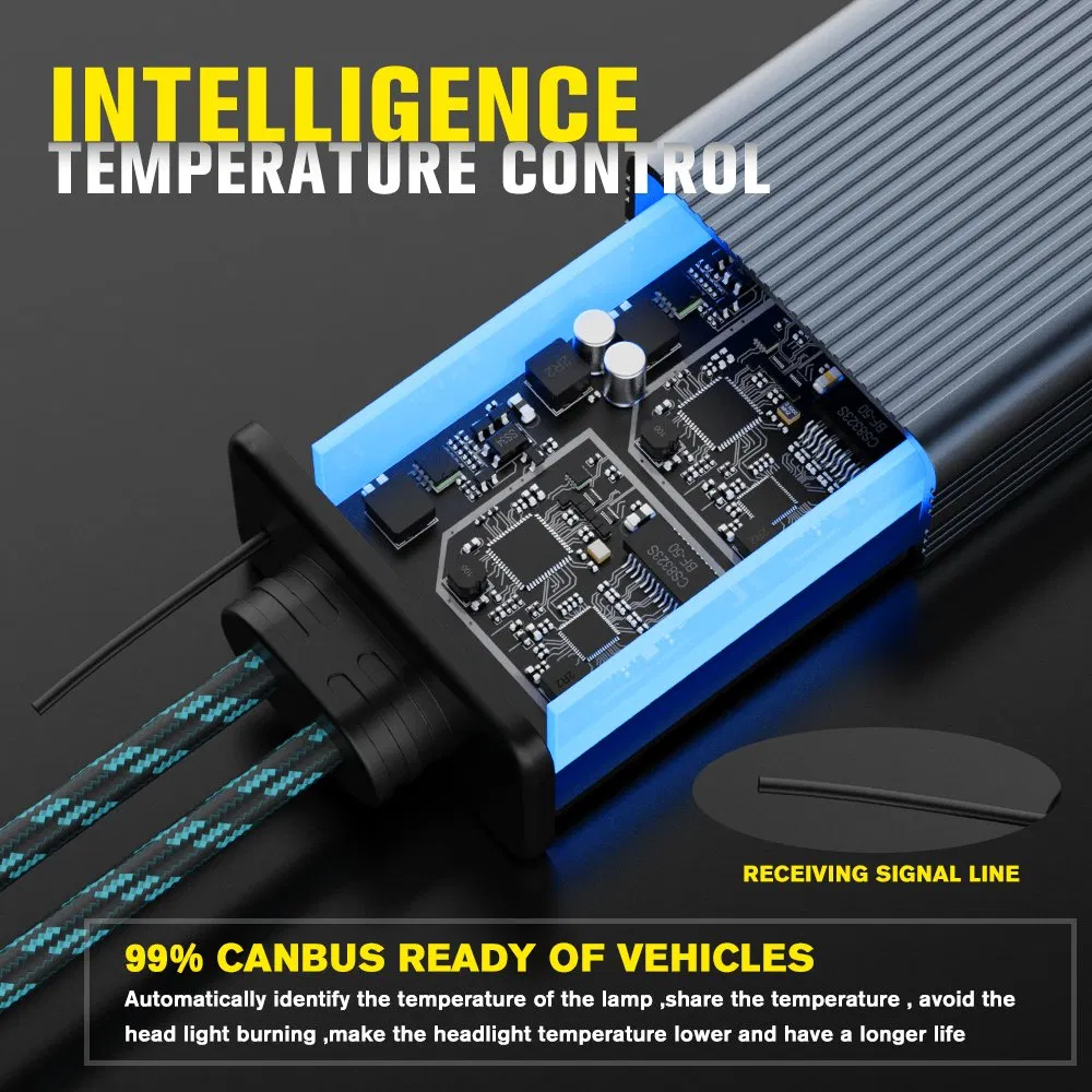 Wireless Controller Auto Headlight H1 H3 H4 H7 H11 H13 880 881 9005 9006 9007 9012 LED Light 120W Auto Car LED Headlight