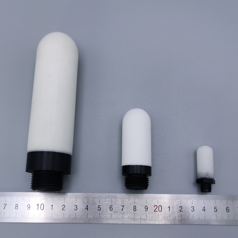 Пластиковый глушитель-фильтр пневматический, пористый PE