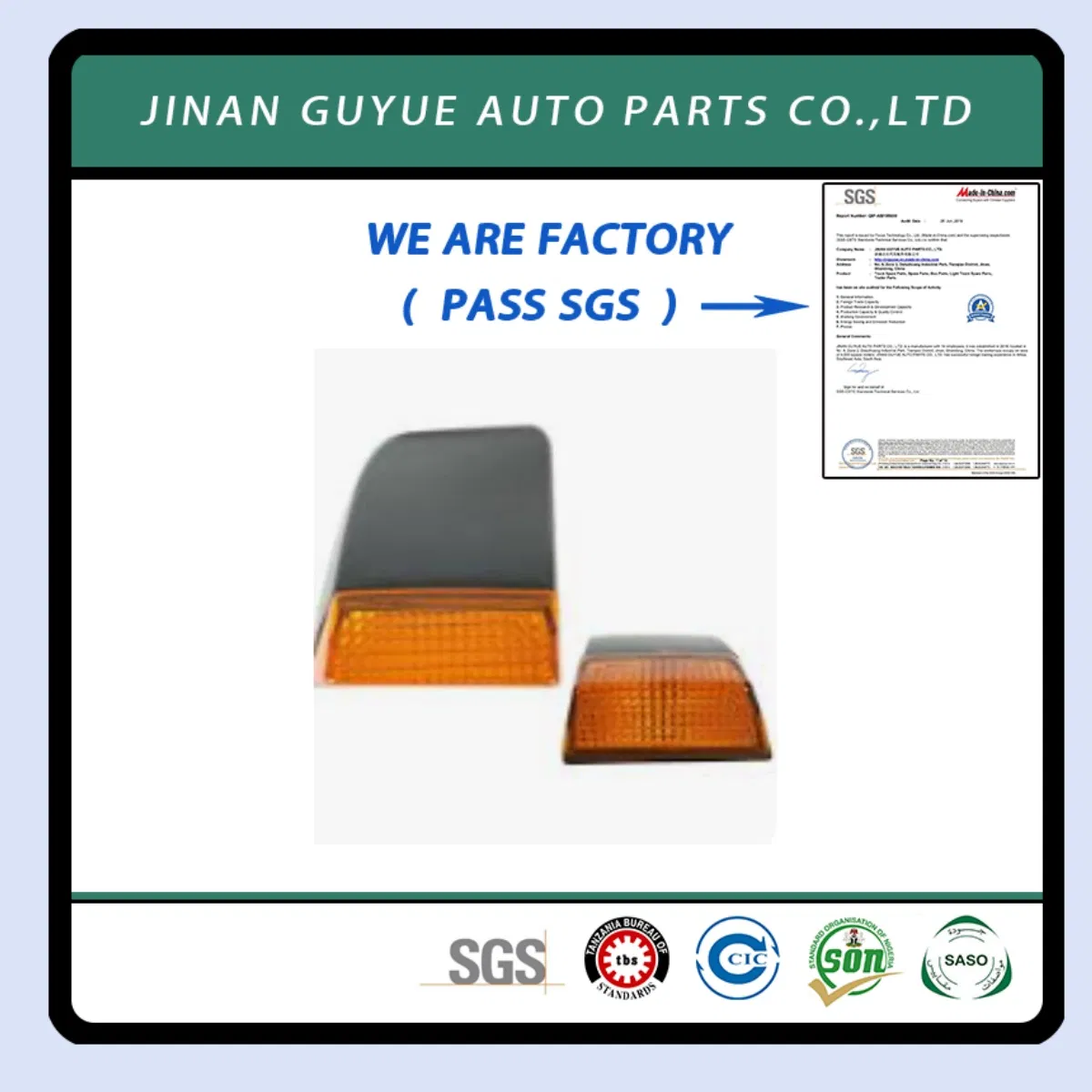 Угловая лампа для грузовиков Volvo, Freightliner, Isuzu, Ford