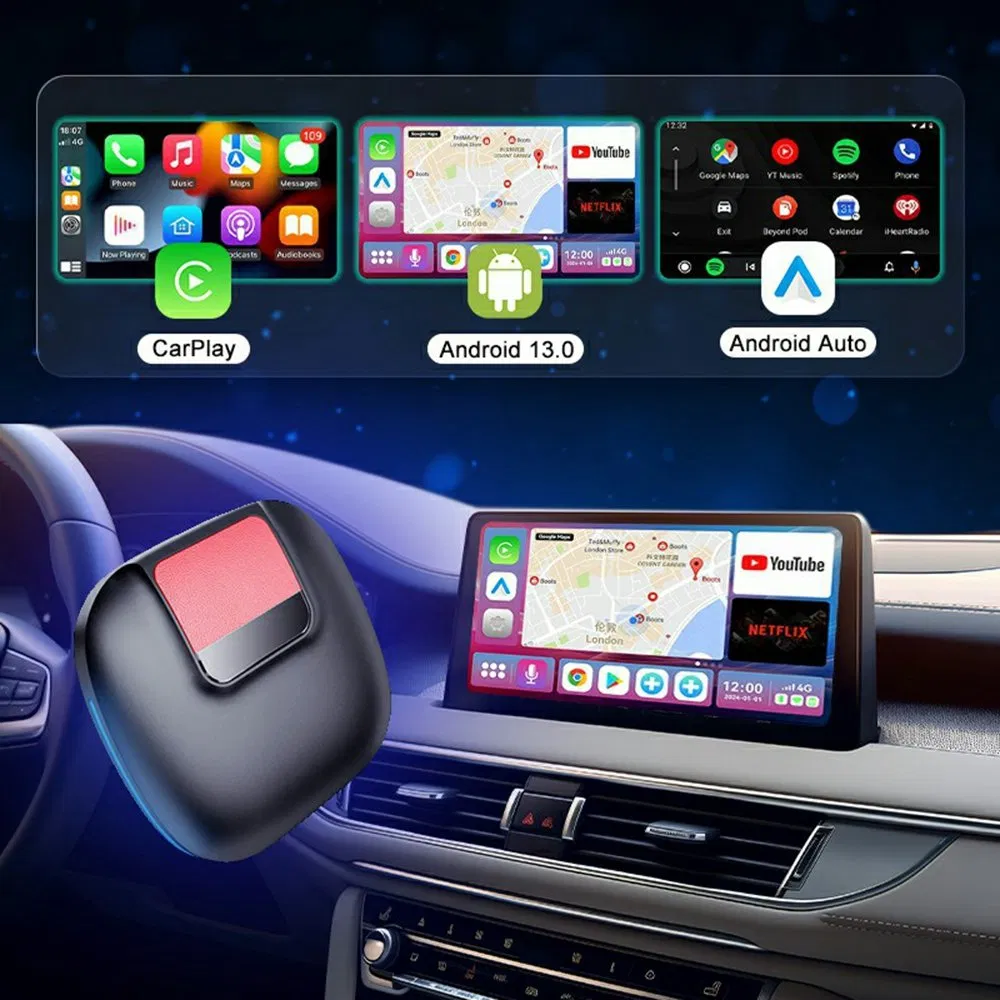 Адаптер GT8 3 в 1 для Android Auto и CarPlay, 8+128 ГБ