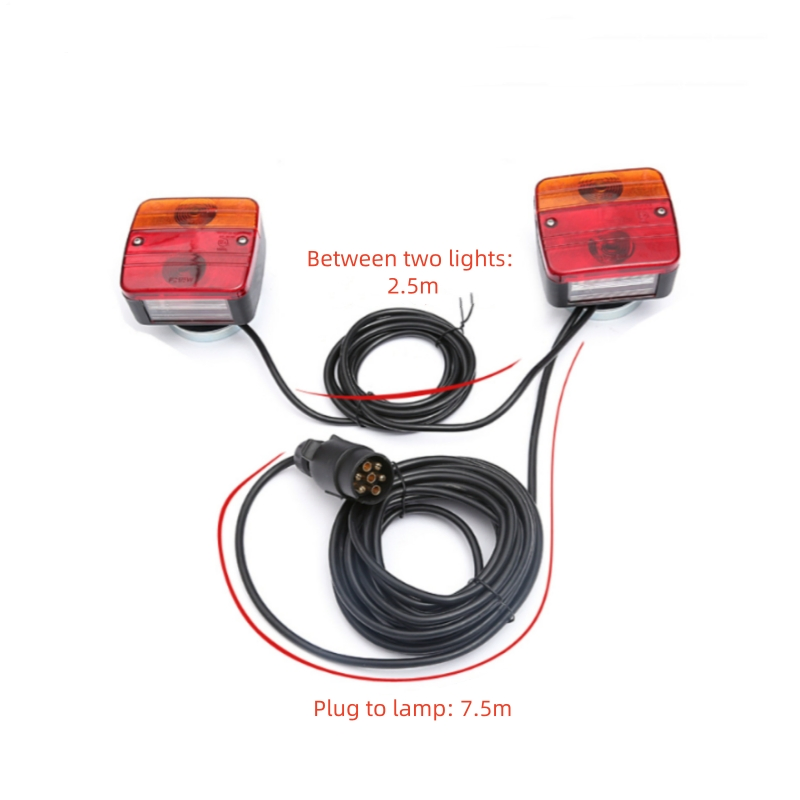 OEM New 7 Way Trailer Tail Light Harness Cable Wire for Truck Trailer Car Tail Lights