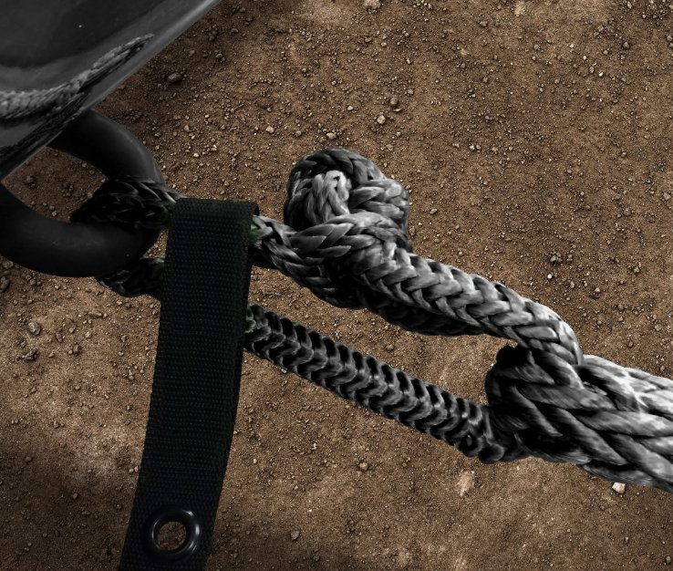 32mmx9m Color Custom Logo 100% Nylon Kinetic Recovery Tow Rope