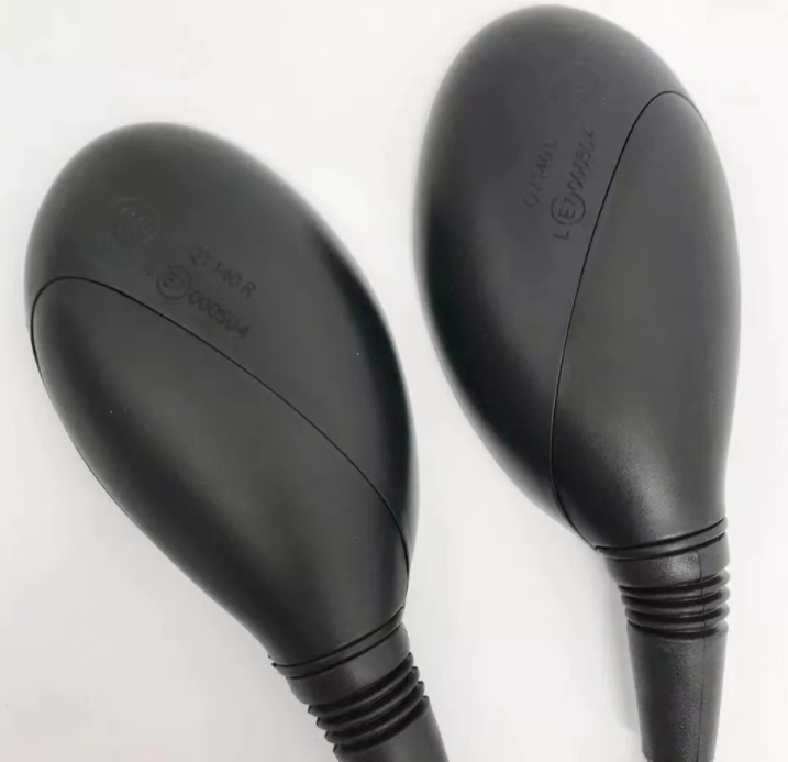 Motorcycle Emarked Mirror Plastic M8 Black