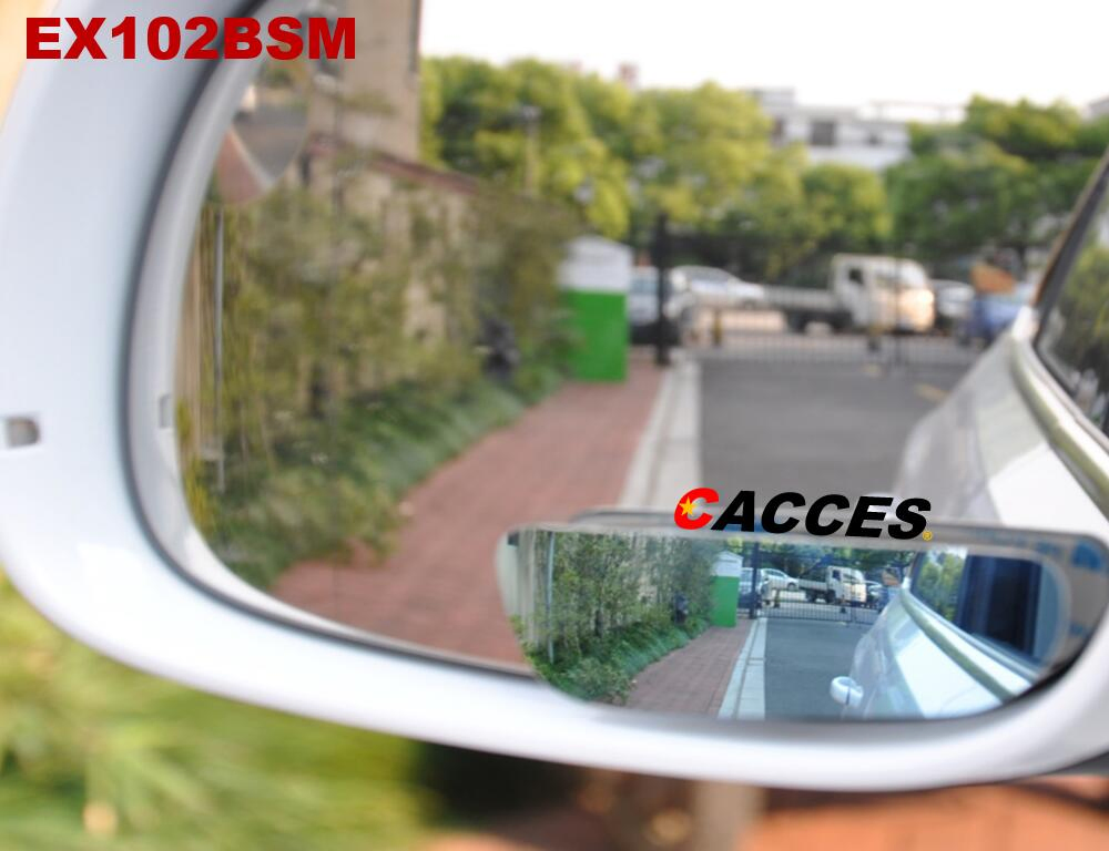 Blind Spot Car Mirror Anti-Dazzle, Rectangle Expansive View Adjustable Blind Mirror, HD Blue Glass Convex Rearview Mirror, Ultra-Thin Frameless Blind Spot Lens