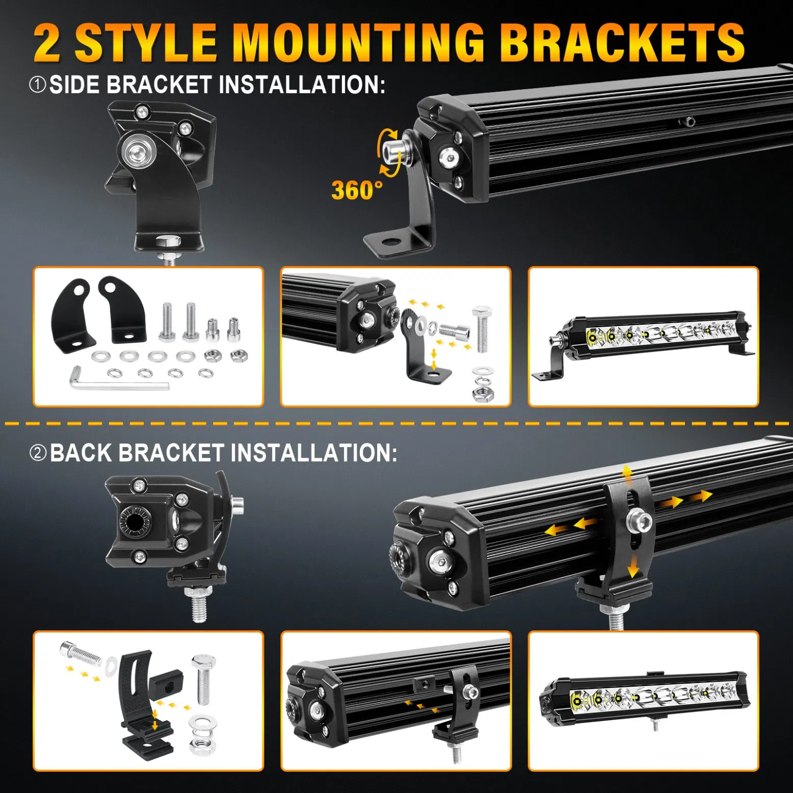 Tapaodu 11" Octagonal Bar Light - CE/RoHS/ISO9001 - Single Row DRL Position Light