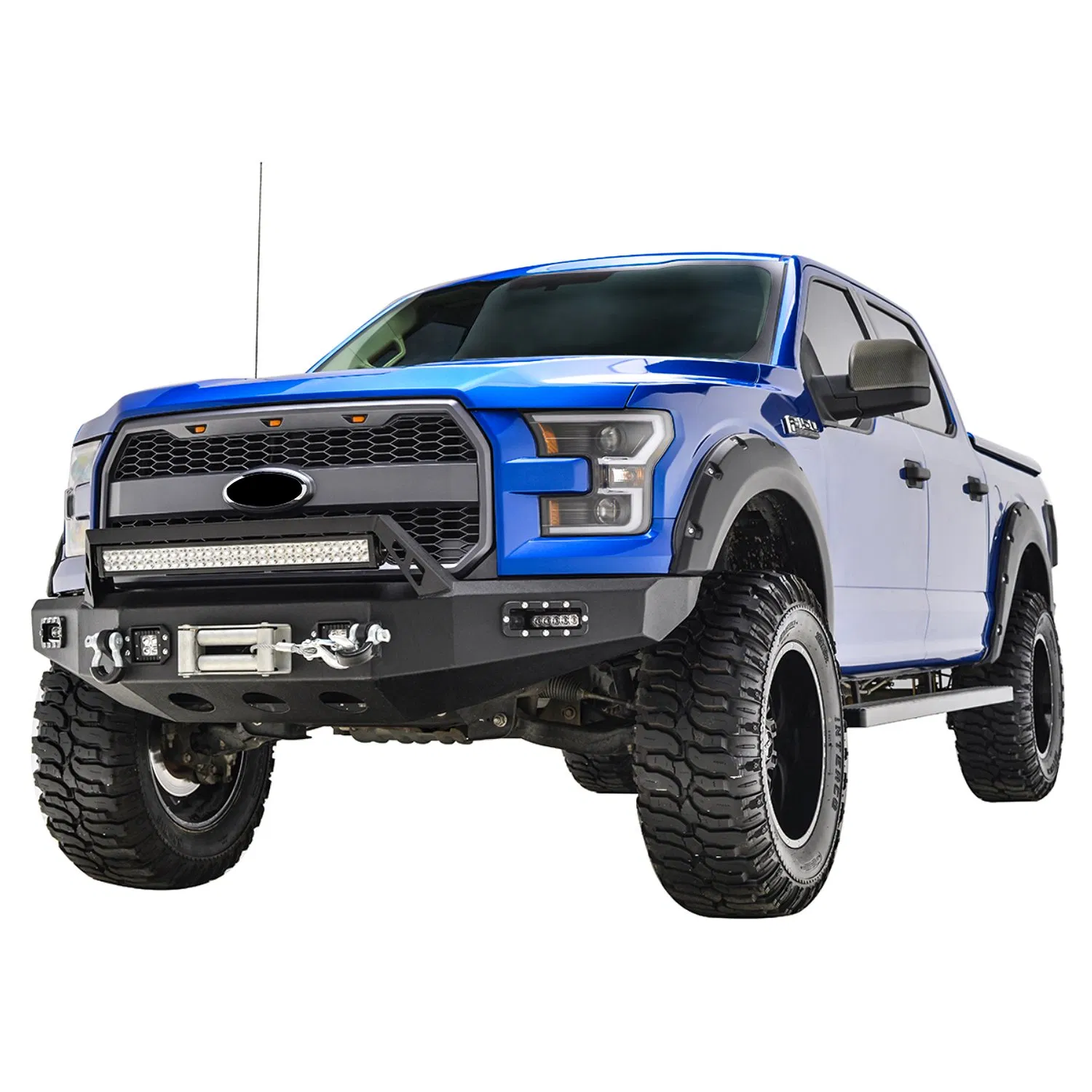 LED Front Steel Bumper/Auto Bumper Use for Modification of 15-17 Ford F150 Truck Bumper