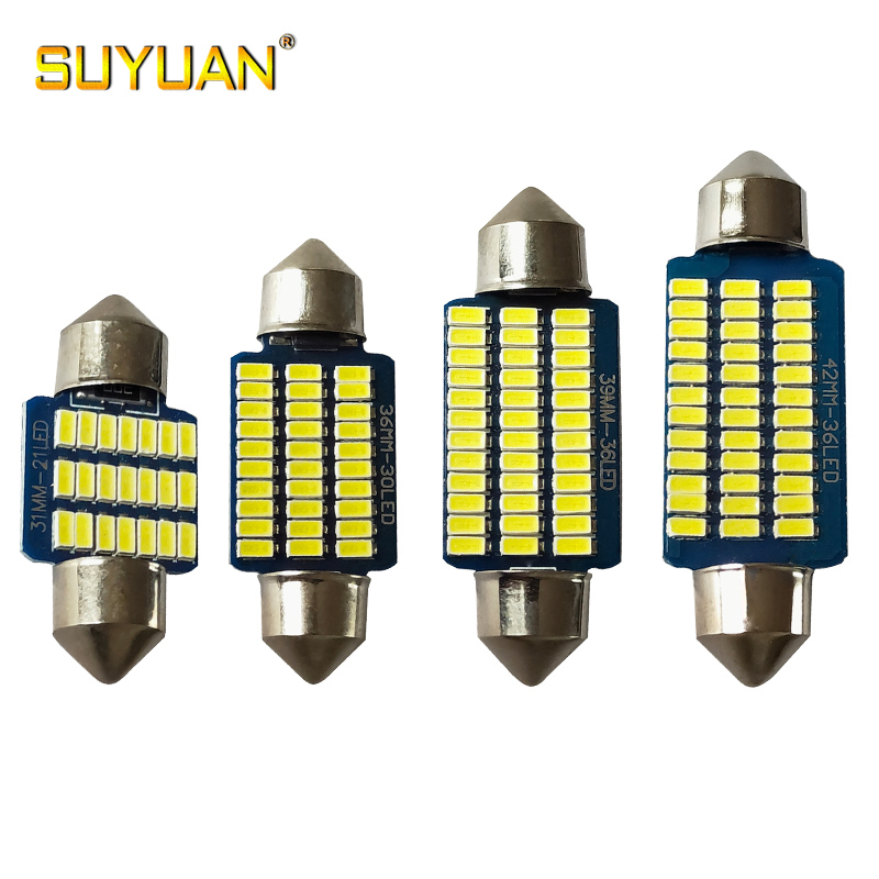 Светодиодная лампа C5W 12V для подсветки номерного знака