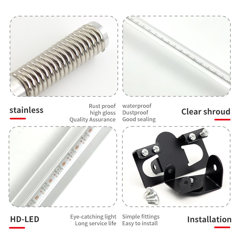 1.75 Inch LED Whip Antenna Flag Light Car Antenna Flag Pole Light