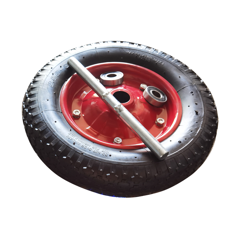 Hautine Rubber Wheel, with Pneumatic Tire and Axle