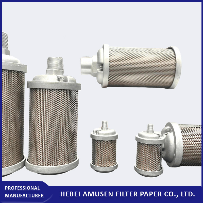 Глушитель выхлопа воздуха для компрессора и насосов