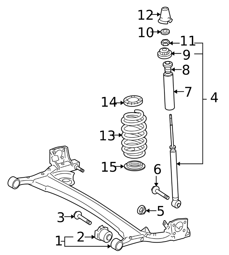 for Toyota Sedan Yaris 2007-2013 Absorber Assy Shock Rear Rh/Lh 48530-80345