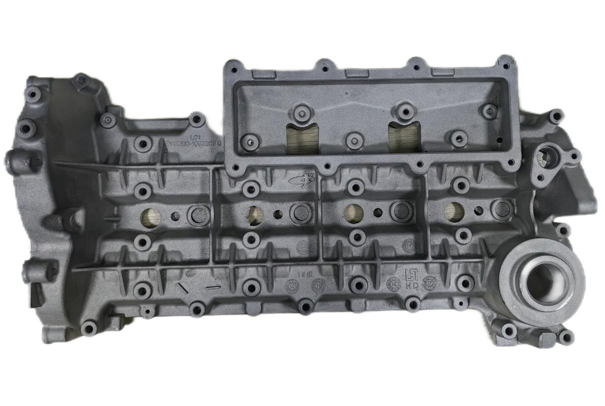 Крышка цилиндра алюминиевая литая для двигателя