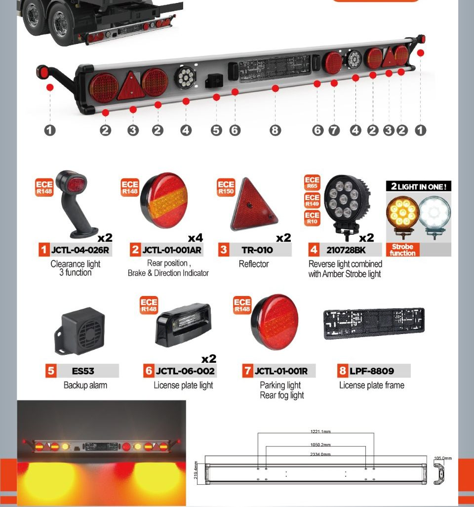 Внедорожный стробоскопный фонарь Amber Strobe