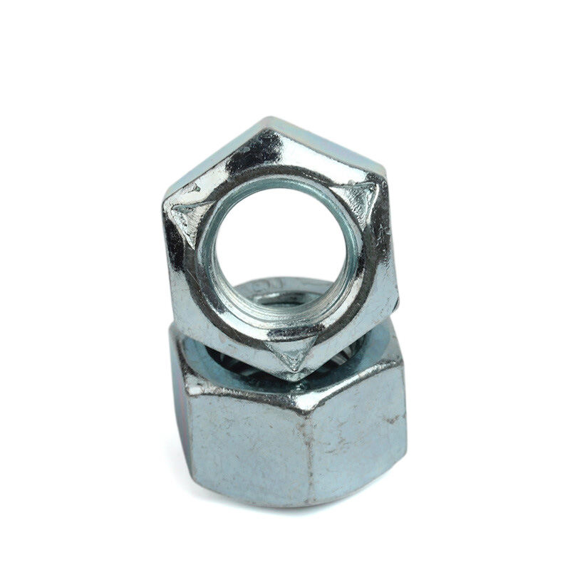 Premium M10 M12 M14 Hex Lock Nuts - Zinc Coated Steel