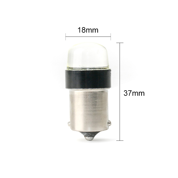 Светодиодная лампа BKR S25 P21W 1156 COB 5W для поворотников