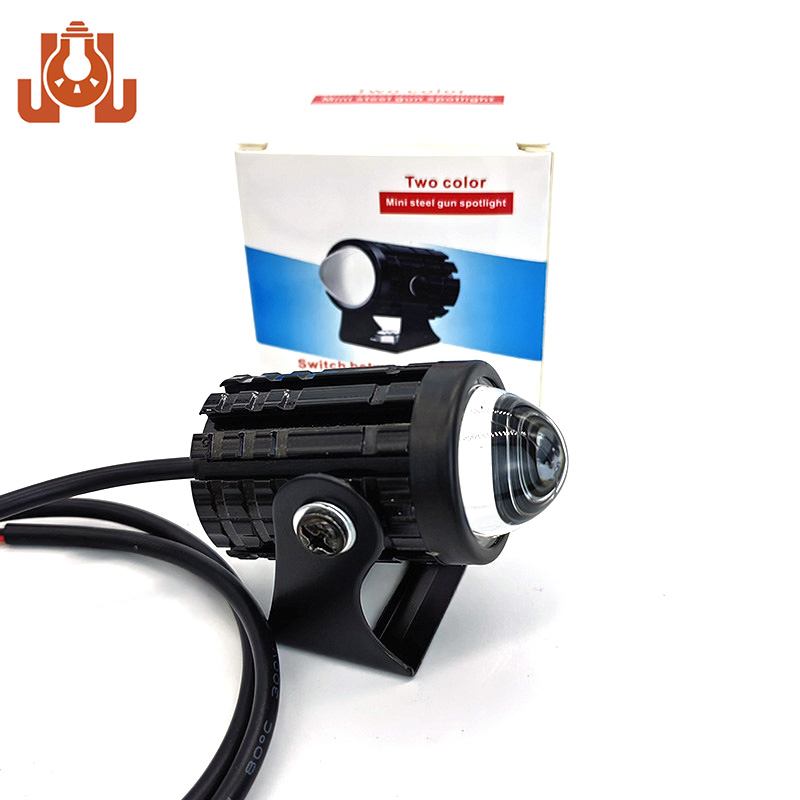 Двухцветная светодиодная фара-прожектор для мотоцикла