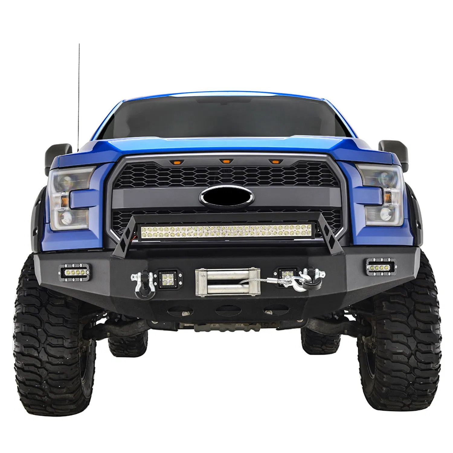 LED Front Steel Bumper/Auto Bumper Use for Modification of 15-17 Ford F150 Truck Bumper