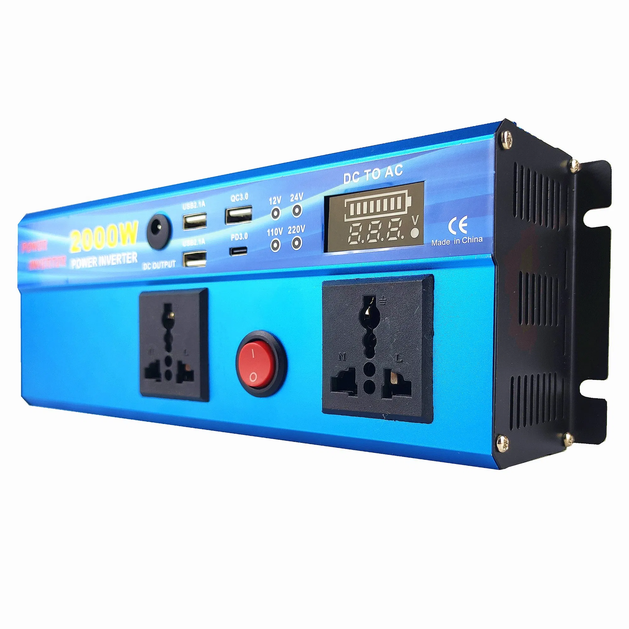 Инвертор 2000Вт 12В/220В для дома и авто