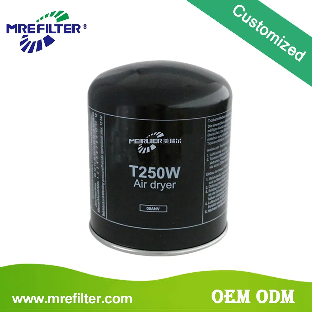 Factory Price Car Air Oil Fuel Lube Water Diesel Trucks Spare Parts Air Dryer Cartridge Filter for Daf Commercial Vehicles Engine T250W