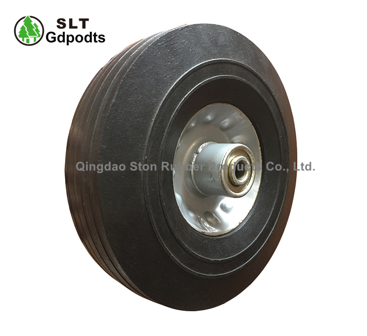10 Inch Heavy Duty Trolley Wheels Rubber