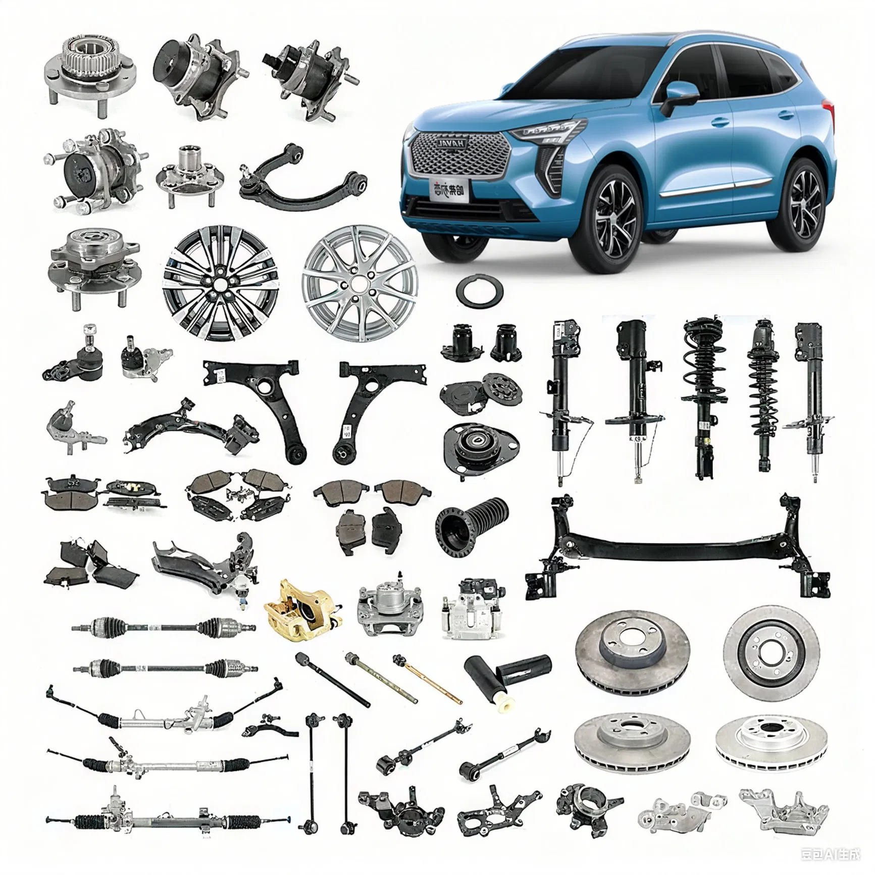 Wholesale Changan/Geely/Chery/Dongfeng/Jetour/Omoda/JAC/by Car Accessories Part for Haval Jolion H5/H6/H7/H9/M6/F7 2025 Dargo Raptor Great Wall Auto Spare Parts