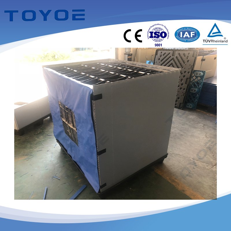 Amazon Fba-Ready Coaming Tool Box Plastic Products Shipping Container Storage Bin with Pre-Installed Barcode Slots and Branding-Ready Surfaces