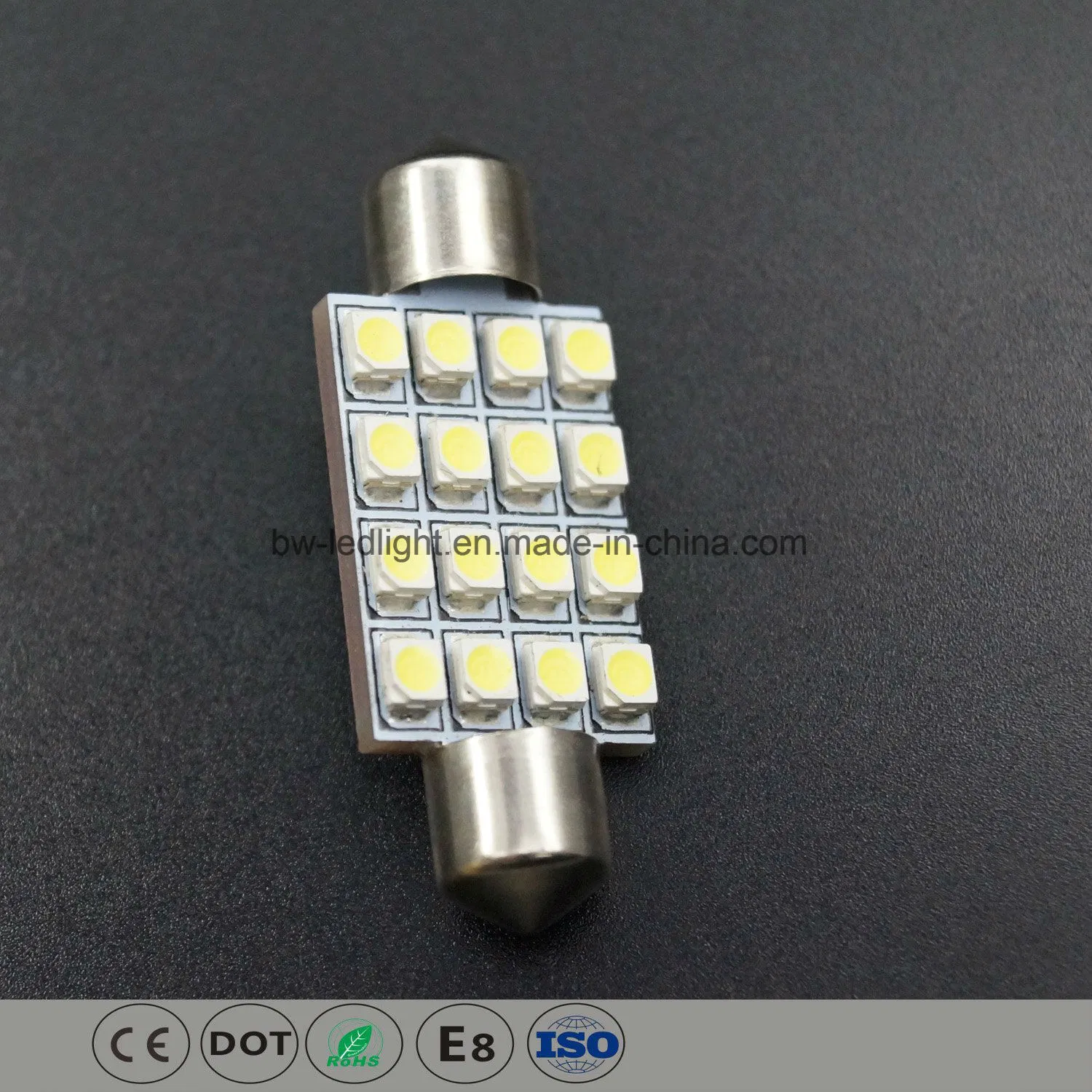 Светодиодная лампа для авто 41мм Canbus (S85-41-016Z3528P)