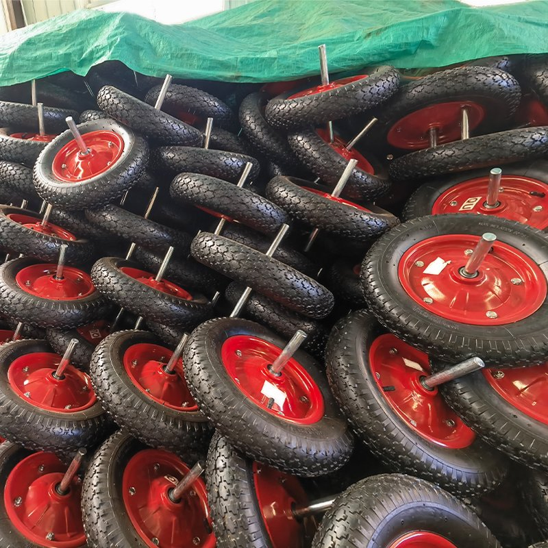 Hautine Rubber Wheel, with Pneumatic Tire and Axle