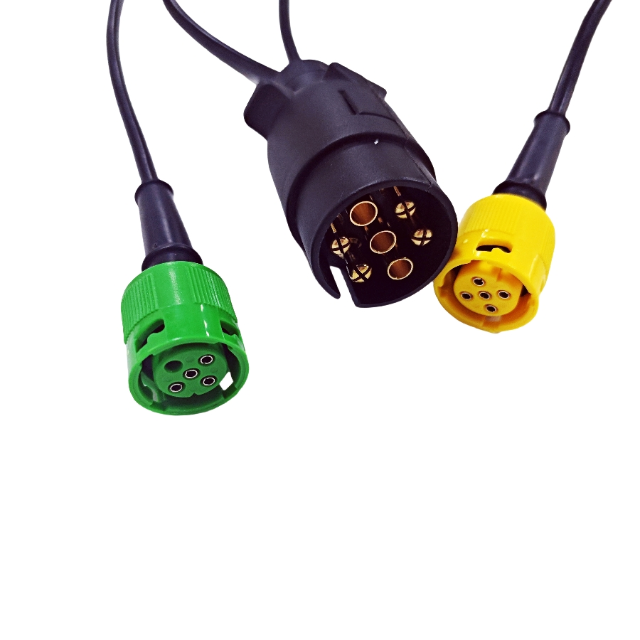 Truck Trailer Rear LED Tail Light Cable Harness Kit Cable with 7 Pins Plug