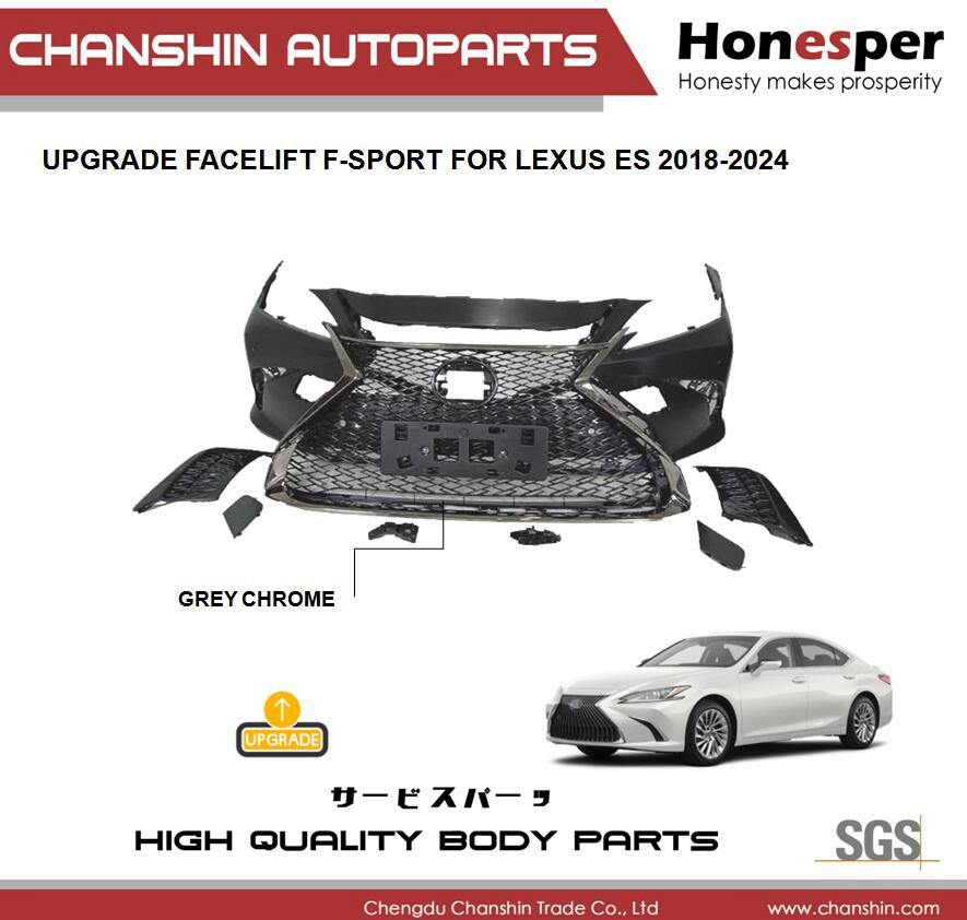 Wholesale Auto Parts Car Accessories Front Grill Grille Chrome Replacement for Lx Es350 Es300h F-Sport 2018-2024 53101-33720