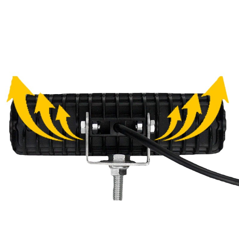 Желтая водонепроницаемая светодиодная световая балка 6LED для авто