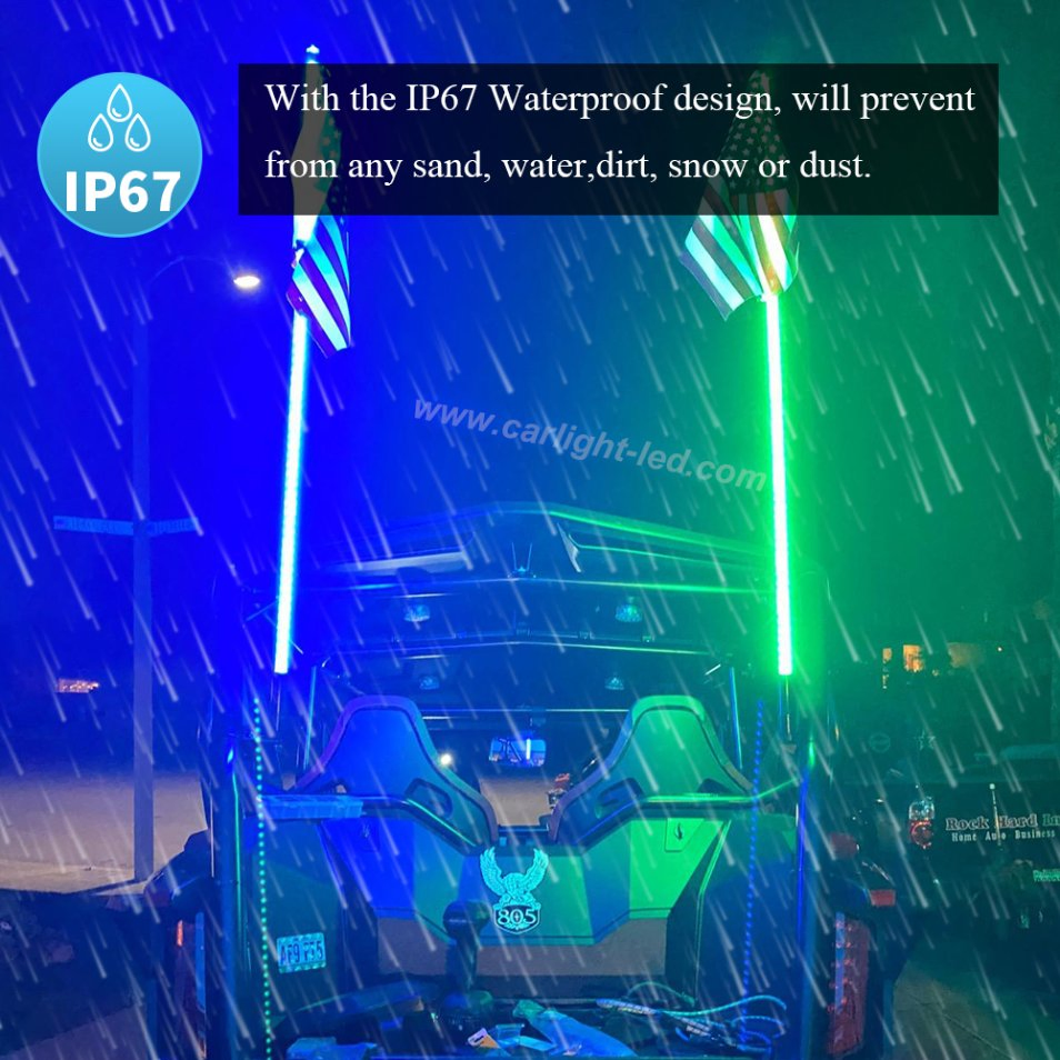 Спиральная светодиодная хлыст-подсветка с Bluetooth