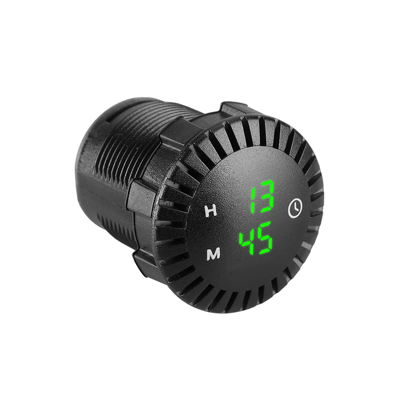 High Brightness LED Car Dashboard Clock with Touch Control Function and Overcurrent Protection