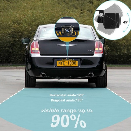 Камера заднего вида LED с ночным видением для авто