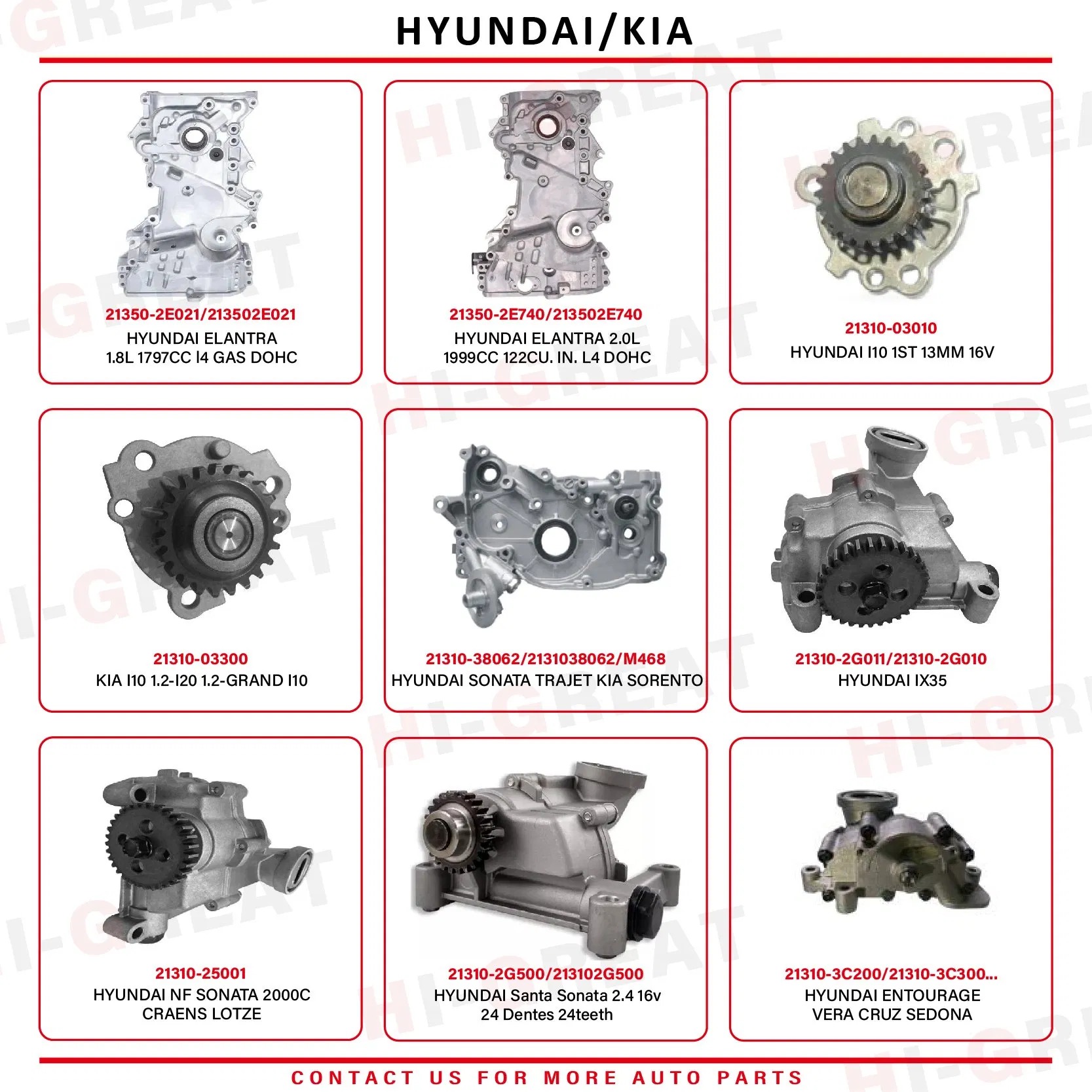 Масляный насос 0K65A-14-100E для KIA Pregio K2700