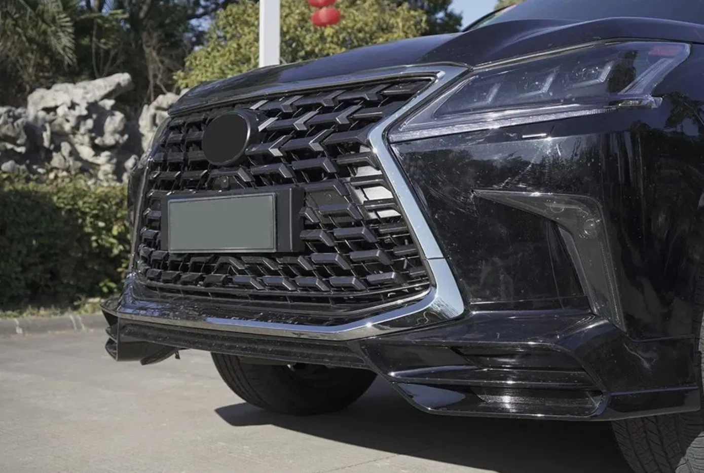 Front Rear Bumper Lips Grille Chrome 2021 Body Kit for Lexus 570