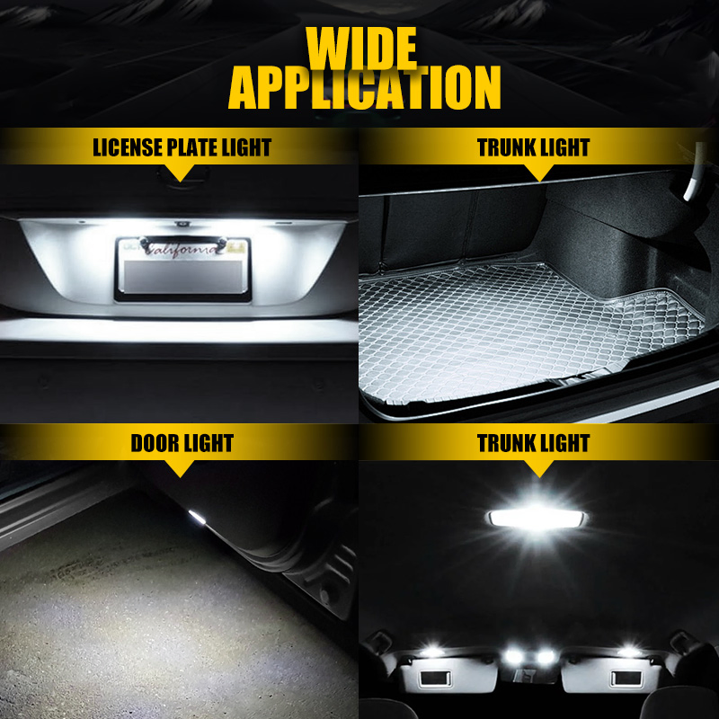 Светодиодная лампа BKR T10 W5w для авто, 10 SMD