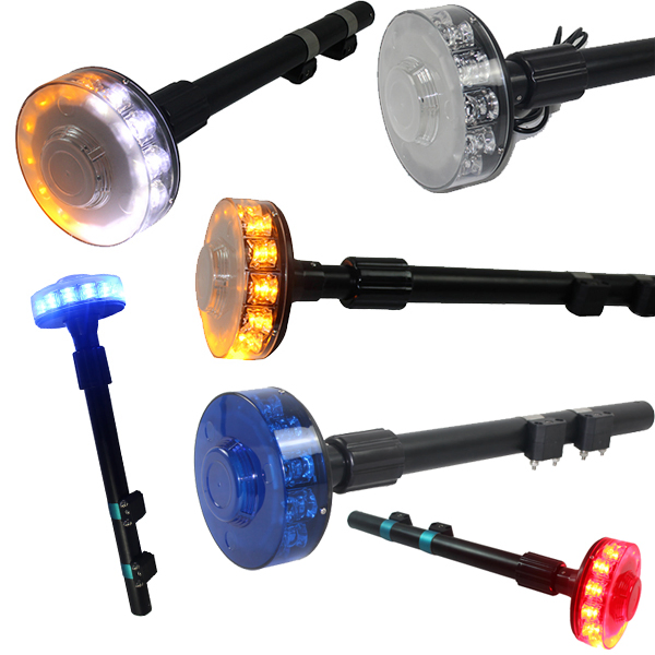Dual Color Red Blue Motorcycles Rear Pole Flashing Warning Lighting (HGD-638E)